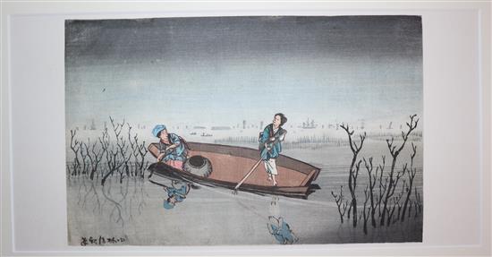 Yushi Ayoka (1846-1910) and Kiyochika Kobayashi (1847-1915) Toshogu, Famous Places of Nikko and Fishing